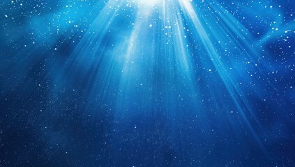 Blue gradient background with white light