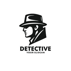 Detective logo vector. EPS 10 editable vector