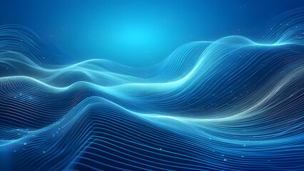 Abstract background a blue wavy lines in a blue background