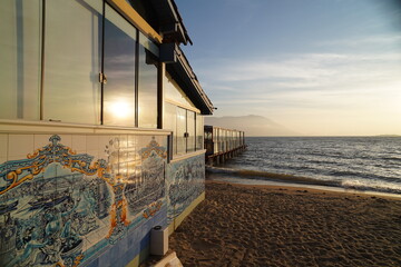 Sunset on Ribeirão Beach on Florianópolis Island
