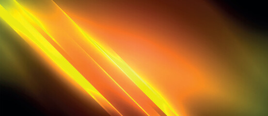 Neon dynamic diagonal light rays background. Techno digital geometric concept design for wallpaper, banner, presentation, background