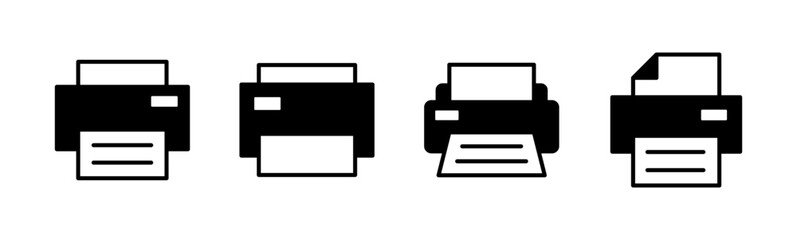 Print icon set. printer icon vector.