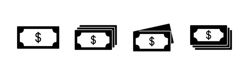 Money icon set. Money vector icon.