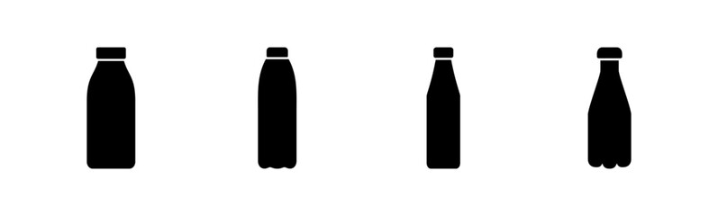 Bottle icon set. bottle vector icon