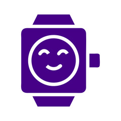 Sport fitness icon solid purple black