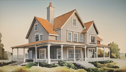 House, room, model house, interior, architecture, Generative AI