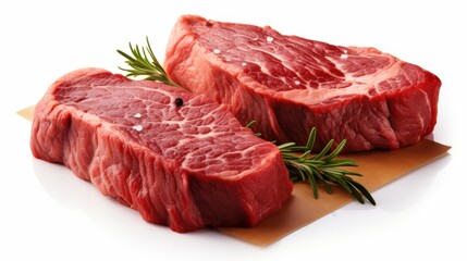 Beef steaks clipart, isolated on white background