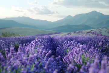 Obraz premium lavender field flower background flower background