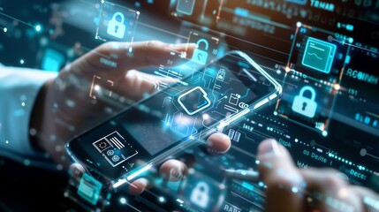 Fototapeta premium Ensuring Secure Financial Transactions in the Digital Economy