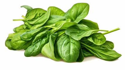Fototapeta premium Spinach clipart, isolated on white background