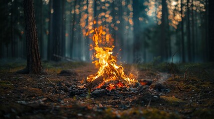 Bonfire on a Windy Night