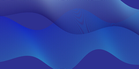 Seamless blue blend technology smooth wave lines element swoosh speed digital frequency wave lines stream background. Abstract wave line for banner, template, wallpaper background with wave design.