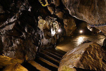 日原鍾乳洞の内部
