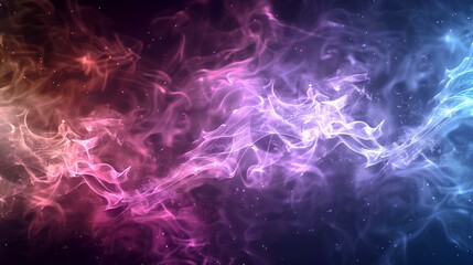 Fototapeta premium Electric Blue Smoke Wave