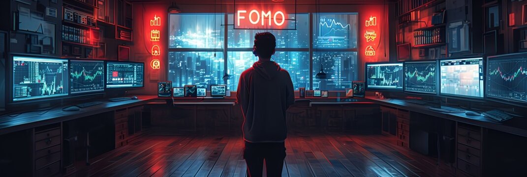 FOMO - fear of missing out - stock market - meme stock - trader 