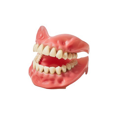 Obraz premium dentures on transparent background, single object