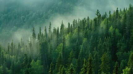 Pine trees of great height cover the woods