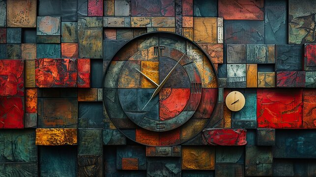 A timepiece adorned with diverse artistic expressions for each hour embodies the enduring spirit of creativity. - Powered by Adobe