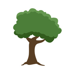 Simple tree icon for park, garden or environment