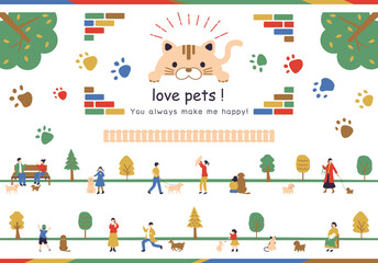 ペットとの暮らしを楽しむ人達