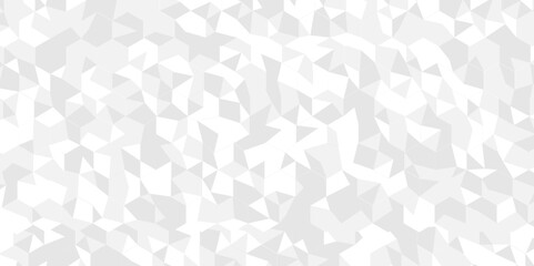 Obraz premium Abstract digital grid light pattern white Polygon Mosaic triangle Background, business and corporate background. Vector geometric technology gray and white triangle element light background.