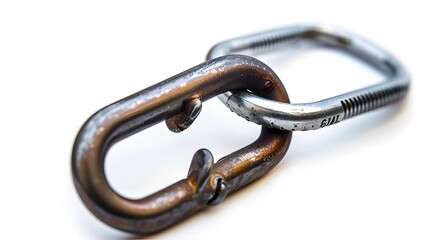 Obraz premium carbiner isolated white background photo