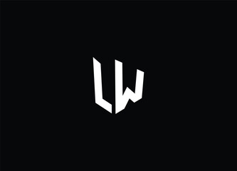 Letter LW initial monogram  logo design . creative logo