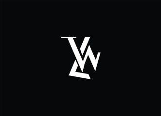 Letter LW initial monogram  logo design . creative logo
