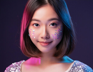 Fototapeta premium 女性のアップ