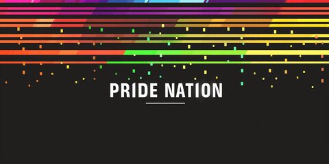 Fototapeta premium background with lines ,Pride Concept ,Generated By Ai