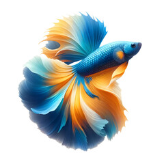 Fototapeta premium 3D Siamese fighting fish