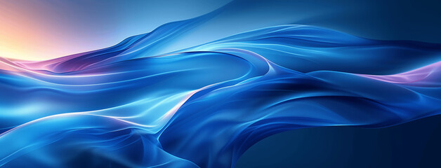 Elegant Abstract Blue Wavy Design for Corporate and Creative Use