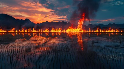 Flames on the Hilltop
