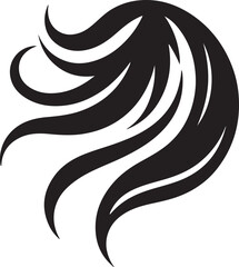 Hair icon silhouette vector style art illustration