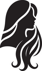 Hair icon silhouette vector style art illustration