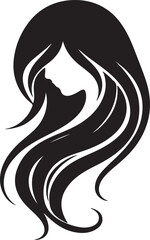 Hair icon silhouette vector style art illustration