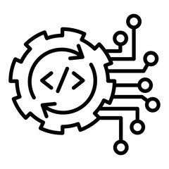 Icon of IT system renewal.