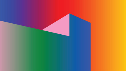 Vibrant geometric shapes gradient background vector.  Abstract trendy modern design wallpaper for landing page, covers, Brochures, flyers, Presentations,Banners. Vector illustration.