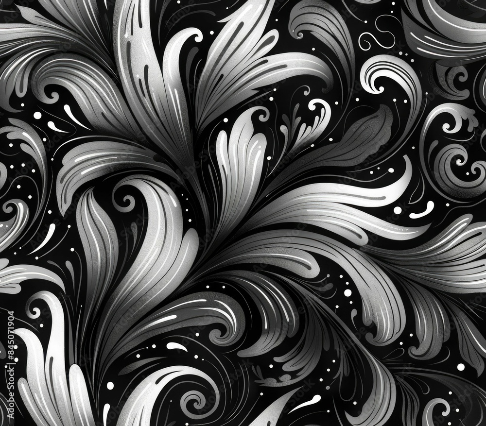 Poster mesmerizing monochrome swirl patterns for abstract background design elegant fluid and dynamic artwo