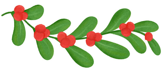 Bouquet of leaves and flowers