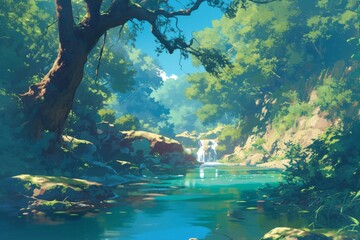 Obraz premium Lovely natural environments for your design project