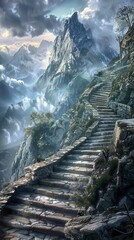 glacier in the mountains