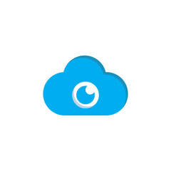 cloud photography logo design illustration