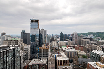 Montreal Canada Quebec downtown on 2024-06-06 from 44th floor