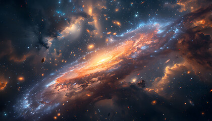 Obraz premium space background