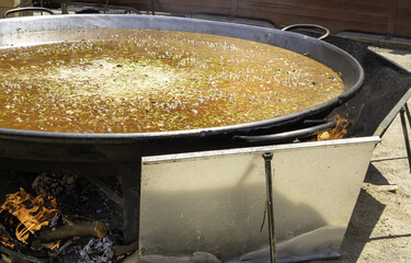 Paella in the street