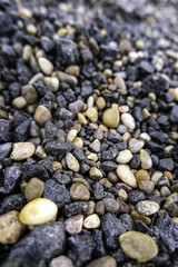 Wet eroded stones