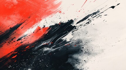 A flat vector illustration with a minimalist UI approach, presenting an abstract oil painting against a colorful background. The vibrant colors and bright color scheme inject energy into the artwork.