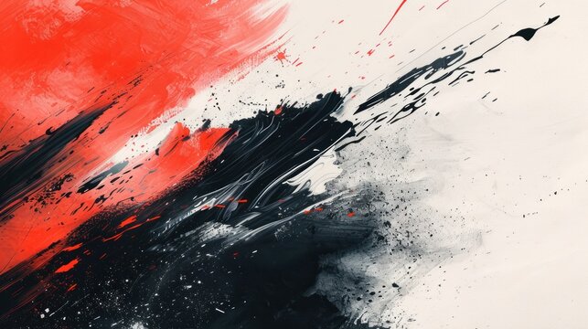 A flat vector illustration with a minimalist UI approach, presenting an abstract oil painting against a colorful background. The vibrant colors and bright color scheme inject energy into the artwork.