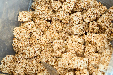 보리 강랭이를 확대한 모습